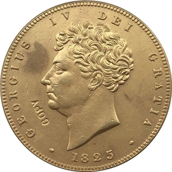 24 - K auksu 1826 Jungtinė Karalystė 2 Svarai - George IV monetos kopija