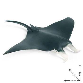 2vnt Modeliavimas Jūrų Gyvūnų Modelio Statinio Kietas Velnio Žuvis Ray Plastiko Papuošalai Vaikų Žaislai