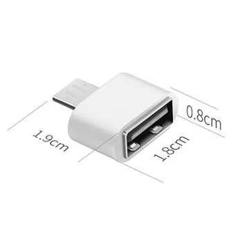 2vnt Nešiojamų Naudinga, Micro USB Male Į USB 2.0 Moterų OTG Adapteris Keitiklis, Skirta 