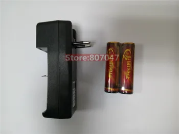 2vnt Trustfire 18650), 3,7 V 3000mAh Ličio Įkraunama Baterija + 1pcs įkroviklis