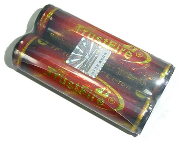 2vnt Trustfire 18650), 3,7 V 3000mAh Ličio Įkraunama Baterija + 1pcs įkroviklis