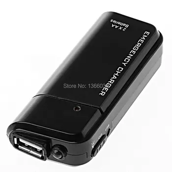 2X AA Baterijos Pagalbos USB Power Bank Nešiojamas Įkroviklis Įkroviklio Telefono 100vnt gamyklos kaina