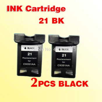 2x juodo RAŠALO kasetė C9351A suderinama for21 suderinama 21 21xl Deskjet 3930/ 3940/1250 /4315 /PSC1410