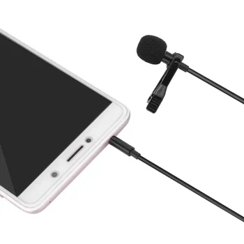 3.5 mm Nešiojamas Mini Įrašą Atvartas Lavalier Microphone Mic Garso Mobilaus Telefono