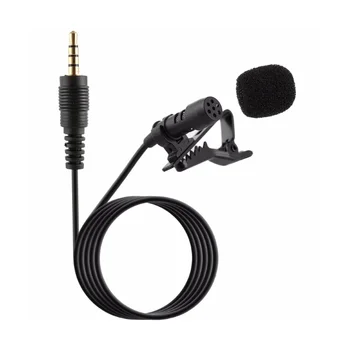 3.5 mm Nešiojamas Mini Įrašą Atvartas Lavalier Microphone Mic Garso Mobilaus Telefono