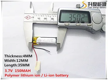 3.7 V,150mAH,[401235] PLIB; polimeras ličio jonų / Li-ion baterija GPS,mp3,mp4,mp5,dvd,bluetooth,modelis žaislas