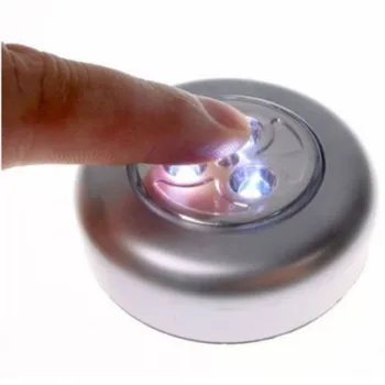 3 LED Bevielis Stick Bakstelėkite Spinta Touch Šviesos Lempos Baterija Namų Virtuvėje Pagal Spintos Spintos Stumdomos Bakstelėkite Klijuoti Ant Lempos