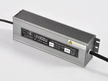 300W-12V Vandeniui led maitinimo šaltinis skirtas LED žibintai Vandeniui Maitinimo šaltinis led IP67 juostelės