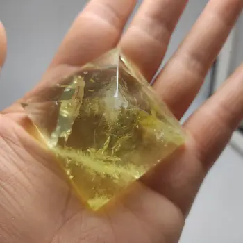 35mm Natūralus citrinas rašė Piramidės geltona Kvarco kristalo mados Energijos Gijimas Feng Shui Egiptas Egipto akmens Ornamentu