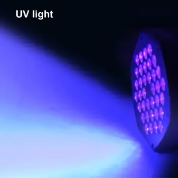 36 1 LED Par Šviesos Violetinės Spalvos Apšvietimas UV DJ Par Šviesos Disco Šviesos Patti KTV Scenos Apšvietimas, DMX Valdytojas Poveikis