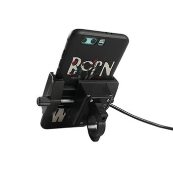 36V-80V USB spartusis įkrovimas Motociklo Telefono Laikiklis Su kabeliu ir ju rankovės, Reguliuojami Telefono Turėtojas Elektrinis Automobilis