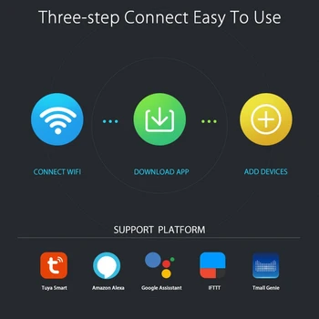 3Gang Paspauskite Jungiklį, Nuotolinis Valdymas, Smart Wifi Sienos Šviesos Jungiklio, Smart Gyvenimo Tuya programa veikia su Alexa Echo 
