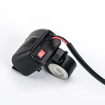 3in1 12V Motociklo USB Įkroviklis Adapteris Voltmeter Termometras už mobilusis telefonas GPS