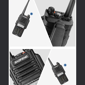 3pcs 5000mAh Baofeng BF-UV-9R plius Walkie Talkie VHF UHF Dual Band Nešiojamą Du Būdu Radijo 15 km UV 9R Kalbėti Nuotolio walkie-talkies