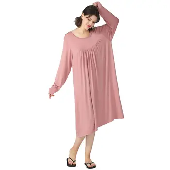 3XL-7XL Plius Dydis Moterų Nightdress Prarasti Moterų Minkštas Patogus Sleepwear Moterims naktiniai drabužiai Suknelė
