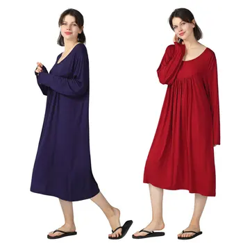 3XL-7XL Plius Dydis Moterų Nightdress Prarasti Moterų Minkštas Patogus Sleepwear Moterims naktiniai drabužiai Suknelė