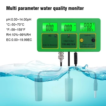 4 in 1 PH TEMP EB RH Vandens Kokybės Testeris Stebėti PH Matuoklis Multi-parametras, Vandens N84C