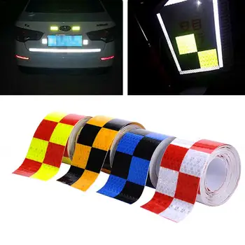 4 Spalvų 5cm*4m PVC Automobilių Ir Motociklų šviesą Atspindinčios Juostelės Automobilių Stilius Lipniosios Juostos Įspėjimo Automobiliai