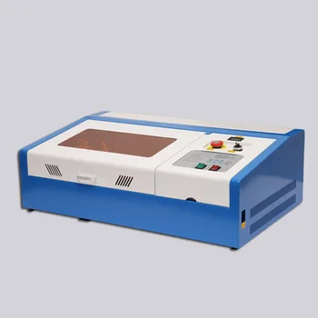 40W Lazerinis Graviravimas Pjovimo Staklės CO2 laser cutting machine 30X20cm Su USB Prievado Ir Skaitmeninis Displėjus, Medienos drožlių ir oda