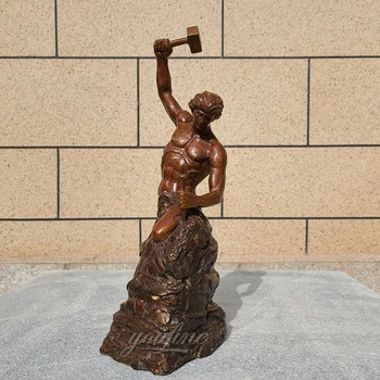 47cm Karšto Pardavimo Liejimo, Bronzos Savarankiškai atlikti Žmogaus Statula Bobi Carlyle Skulptūra Bronzos Savarankiškai skulptūrų Statula Namų Biuro Menas, Dekoras