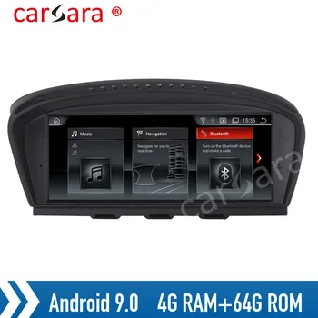 4G+64G Android 9.0 4G-LTE IPS jutiklinį ekraną, multimedijos BMW 5 Series E60 E61 E62 E63 E64 M6, 3 Serijos E90 E91 E92 E92 E93 M3