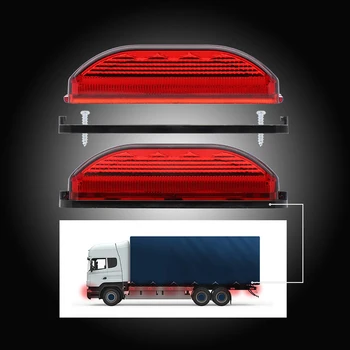 4PCS 12V automobilinė Priekaba Uodega Lengvųjų Sunkvežimių LED Šoninis Gabaritinis Žibintas Sunkvežimių Lemputė Raudona/Geltona/Balta LED signalinė Lemputė