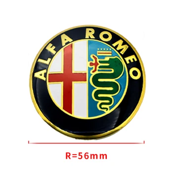 4pcs 56mm Automobilių Ženklelis Emblema Rato Stebulė Center Cap Įklija, Alfa Alfa Romeo 159 147 156 Giulietta 147 159 Mito Automobilių Reikmenys