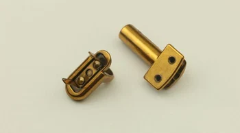 5 vnt./daug Senų aukso bagažo rankinės aukštos kokybės smulkių metalinių varžtų paspauskite užrakto liežuvėlis 