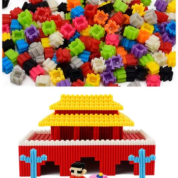 500pcs Mixcolor Blokai Miesto Classic Prekės ženklo Kūrybos Plytų Urmu Modelis Sumos Švietimo Žaislai Vaikams mažo Dydžio Blokai