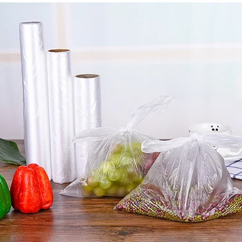 50pcs/roll Skaidrūs Šaldymo Maišeliai Vienkartiniai Sutirštės Maistą Šviežią Maišelį Namų ūkių Disponuojamosios plastiko wrap šaldytuvas vaisiai