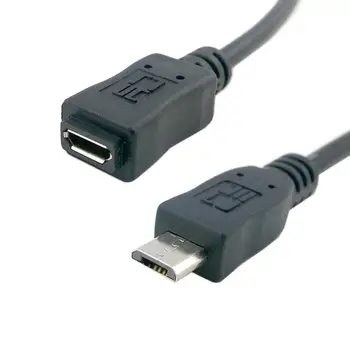 5ft Visiškai Pin Prijungtas Micro USB 2.0 Tipas 5Pin Vyrų ir Moterų Kabelis Planšetinio kompiuterio ir Telefono & CY & OTG Pratęsimo