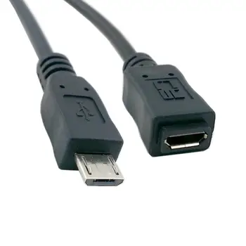 5ft Visiškai Pin Prijungtas Micro USB 2.0 Tipas 5Pin Vyrų ir Moterų Kabelis Planšetinio kompiuterio ir Telefono & CY & OTG Pratęsimo