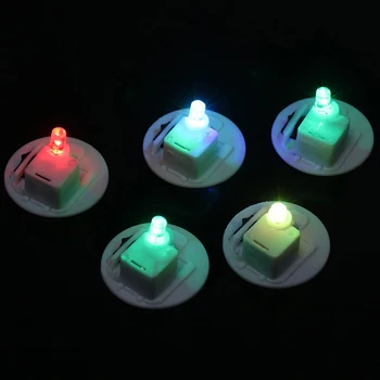 5vnt Spalvinga Spalva Nakties Šviesos Žvakės Šviesos Žibintai LED Bazės Elektroninių Šviečiantys Žaislai, Aksesuarai Judėjimo Naktį Žibintai
