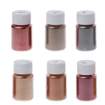 6 Spalvos Kosmetikos Klasės Dervos Milteliais Pigmentai Gamtos Žėručio Mineralinių Dažų Dažiklis