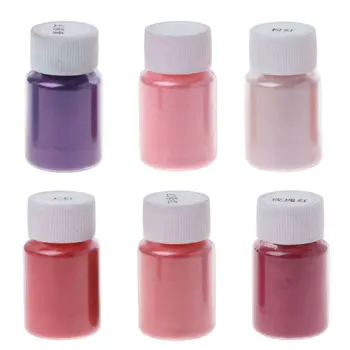 6 Spalvos Kosmetikos Klasės Dervos Milteliais Pigmentai Gamtos Žėručio Mineralinių Dažų Dažiklis