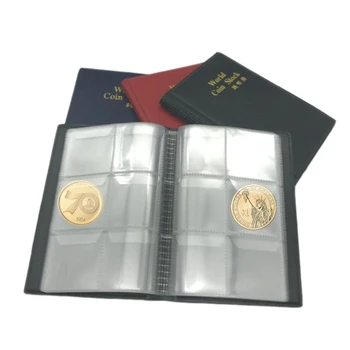60 Kišenėse Monetos Turėtojų Albumą Pinigų Organizatorius Saugojimo Krepšys Monetų Kolekciją Albumą Knygos Aukštos Kokybės ir visiškai Naujas