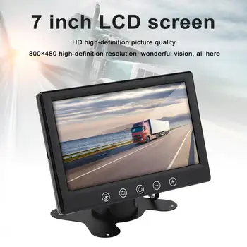 7 Colių TFT LCD Stovėti Automobilių Stebėti, Pagalvėlės, Automobilio išoriniai DVD ĮRAŠYMO Kamera, GPS Stebėti Built-in TR Siųstuvas 800x480 RGB