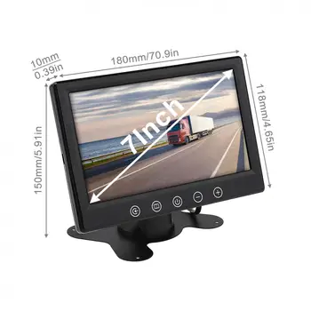 7 Colių TFT LCD Stovėti Automobilių Stebėti, Pagalvėlės, Automobilio išoriniai DVD ĮRAŠYMO Kamera, GPS Stebėti Built-in TR Siųstuvas 800x480 RGB