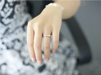 925 sterlingas sidabro žiedas Asmenybės žavesio moterų žiedas Unikalus dizainas moteris žiedas Papuošalai dovanos xj-096