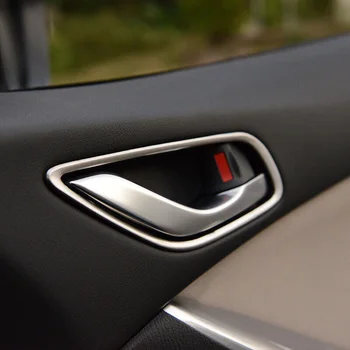 ABS Plastiko Mazda CX-5 2013 2016 priedai Automobilių vidinės durys Bowl gynėjas rėmo Dangtis Apdaila, automobilių optikos 4 Vnt.