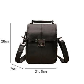 AETOO Rankų darbo odinis pečių maišą, vyriški laisvalaikio krepšys, lock-proof odos rankinė