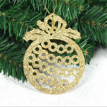 AHYONNIEX 4 spalvos 7 dydžio.5x10cm Auksinių svogūnų milteliai pakabukas Apvalus saldainių krepšiai apdaila, Kalėdų ornamentu Medžio Apdaila