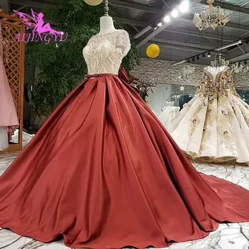 AIJINGYU Pigūs Vestuvinės Suknelės Chalatai Prabanga Laido Nėrinių Drees Šiek tiek Balta Santuokos Suknelė Dėvėti Plius Dydis Suknelė 2020 m. 2021 m.