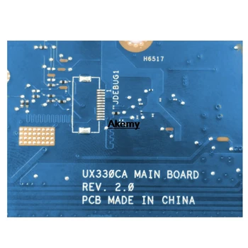 Akemy UX330CAK Nešiojamas plokštė W/M3-7Y30 8G RAM Asus UX330CAK UX330CA UX330C Mainboard