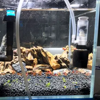 Akvariumo Oro Siurblį Mini Biocheminiai Filtro Kempine Deguonies Siurblys Skimmer Žuvų Bakas Produktus