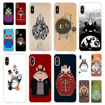 Animacinių filmų Mano Kaimynas Totoro Mados Minkštos TPU Case Cover Už Coque Xiaomi Redmi 9a 8a 7a 6a 5a Pastaba 9 8 7 6 5 Pro 8t y3