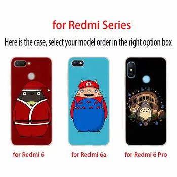 Animacinių filmų Mano Kaimynas Totoro Mados Minkštos TPU Case Cover Už Coque Xiaomi Redmi 9a 8a 7a 6a 5a Pastaba 9 8 7 6 5 Pro 8t y3