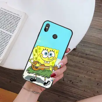 Animacinių SpongeBobs Telefoną Atveju Xiaomi Redmi 4 Pastaba 4x 5 6 7 8 pro S2 PLUS 6A PRO