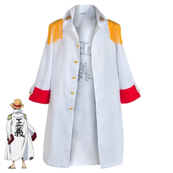Anime One Piece karinio jūrų Laivyno bendrosios Apsiaustu, Cosplay Kostiumai, Paltai Teisingumo Apsiaustu karinio jūrų Laivyno viršutinių drabužių siuvimas