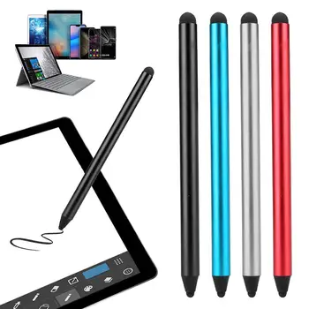 Anti-pirštų atspaudų Dual Patarimai Capacitive Touch Screen Stylus Piešimo Pen Tablet